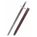High-medieval Sword with scabbard, practical sword blunt