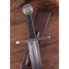 High-medieval Sword with scabbard, practical sword blunt