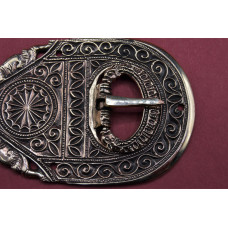 Late Roman Large Chip Carved Buckle 