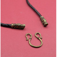 Leather cord with Dragon heads B