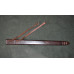 Temple sword with leather scabbard , praktical blunt 